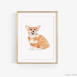 Corgi Art Print