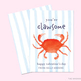 Crab Pun Valentine's Day Cards