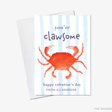 Crab Pun Valentine's Day Cards