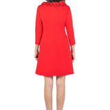 Cricket Dress 3/4 Sleeve - Solid Red
