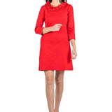 Cricket Dress 3/4 Sleeve - Solid Red