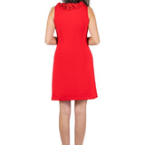 Cricket Sleeveless Dress- Solid Red
