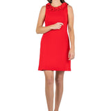 Cricket Sleeveless Dress- Solid Red