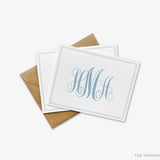 Curly Monogram Greeting Cards