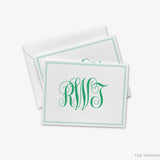 Curly Monogram Greeting Cards