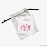 Curly Monogram Greeting Cards
