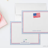 Patriotic American Flag Flat Notes