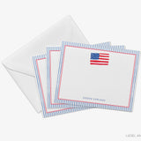 Patriotic American Flag Flat Notes