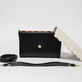 Convertible Clutch Crossbody - Black/Cream