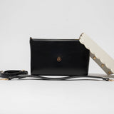 Convertible Clutch Crossbody - Black/Cream