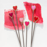 Heart swizzle sticks