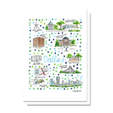 Dallas, TX Map Card