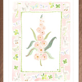 The "Whimsywood Charms" Watercolor Fine Art Print, Flower Charm Series