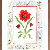 The "Somerset Charms" Watercolor Fine Art Print, Flower Charm Series