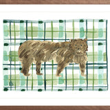 The "Plaid Bear" Watercolor Animal Fine Art Print