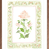 The "Pink Peony Charms" Watercolor Fine Art Print, Flower Charm Series