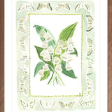 The "Lily of the Valley Charms" Watercolor Fine Art Print, Flower Charm Series
