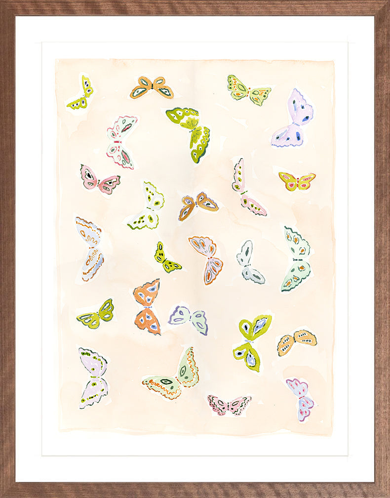 Butterfly Rainbow Blush, Fine Art Print