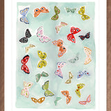 Butterfly Rainbow Aqua, Fine Art Print