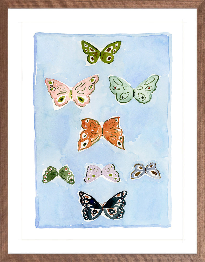 Butterfly Rainbow Carolina Blue, Fine Art Print