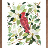 The "Bird in the Magnolias" Garden Party Series, Fine Art Print