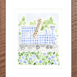 The "On the Giraffe Train" Fine Art Print