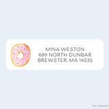 Donut Return Address Labels