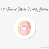 Donut Round Stickers