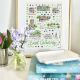 "East Lansing, MI" Fine Art Print