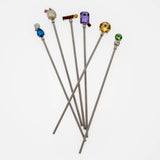 Jeweled swizzle sticks