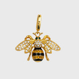 Stripey bee charm