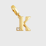 Monogram charm, K