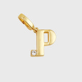 Monogram charm, P