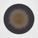 Ombre hand beaded placemat, indigo