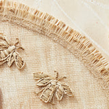 Straw bee placemat, set of four