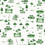 Kyger Golf Toile Fabric- Green