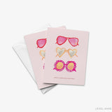 Fabulous Heart Glasses Birthday Card