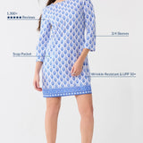 Palm Beach Cabana Shift Dress