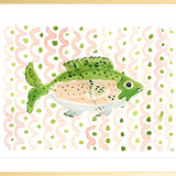 The "Swim Like a Fish" Watercolor Fish Fine Art Print