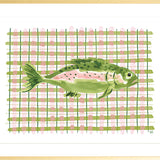 The "Deep Sea Plaids No. 3" Watercolor Fish Fine Art Print
