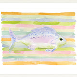 The "Fishing for Rainbows" Watercolor Fish Fine Art Print