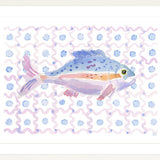 The "Just Keep Swimming" Watercolor Fish Fine Art Print