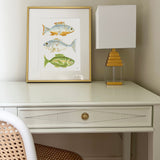 The "Fish School No. 3" Watercolor Fish Fine Art Print