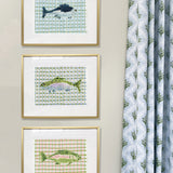The "Deep Sea Plaids No. 1" Watercolor Fish Fine Art Print