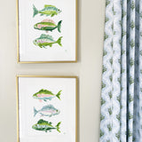The "Fish School No. 4" Watercolor Fish Fine Art Print