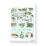 Florida Keys, FL Map Card