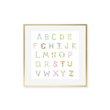 ABC Flowers Print, Fine Art Print