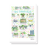 Fort Lauderdale, FL Map Card