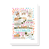 Fort Worth, TX Map Card