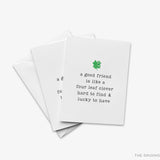 Four Leaf Clover Friendship Greeting Card